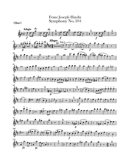 Oboe 1, 2