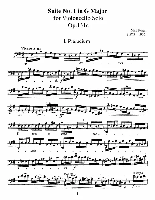 Suite No.1 in G major