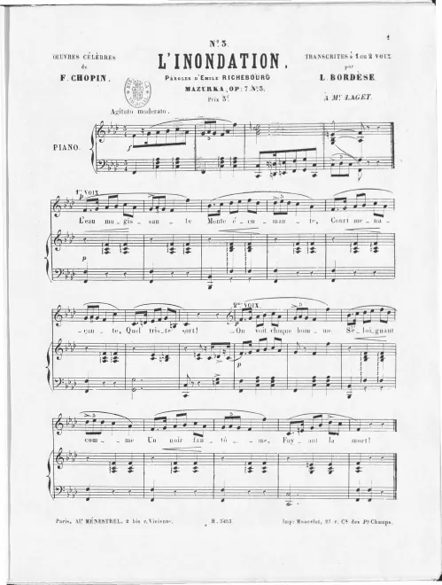 3. L'inondation (Mazurka, Op.7 No.3)