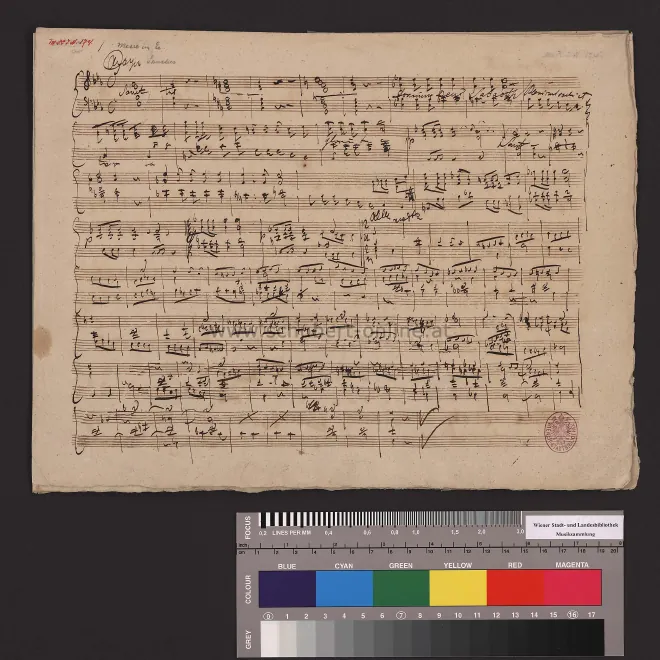 II. Gloria (condensed score) VI. Agnus Dei (incomplete condensed score)