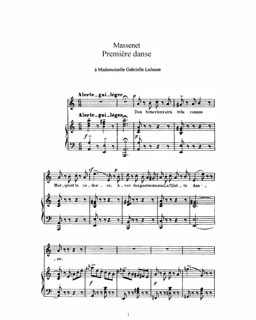 Complete Score (A minor: high voice and piano)