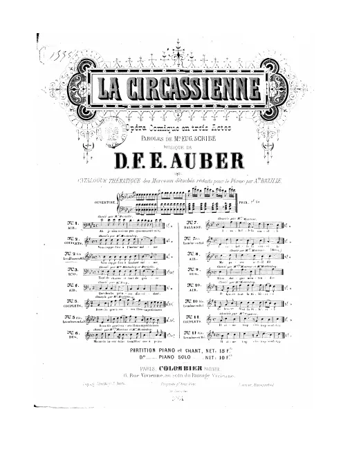 No.2bis, Couplets: "Vous rappeliez à l'instant même" (Act I, No.5a), E♭ major