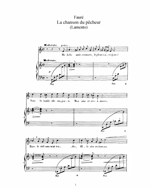 Complete Score (Transposed to for high voice)