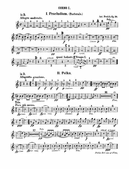Horn 1, 2 (D/F)