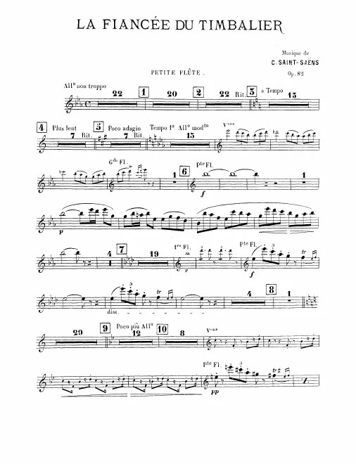 Piccolo, Flute 1, 2