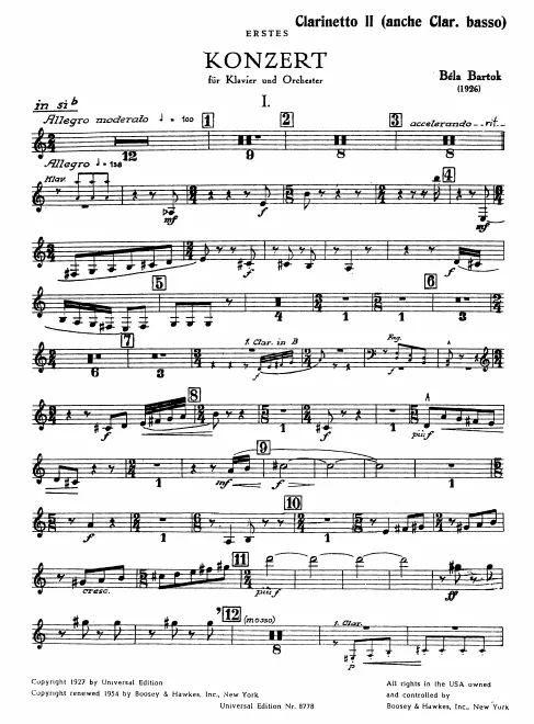 Clarinet 2/Bass Clarinet (A/B)