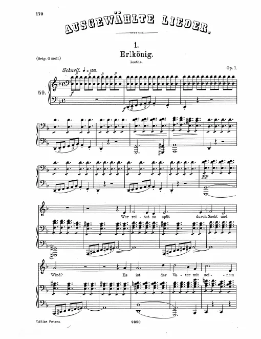 Complete Score (very low voice, transposed to )