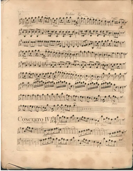Violins III (solo and ripieno)