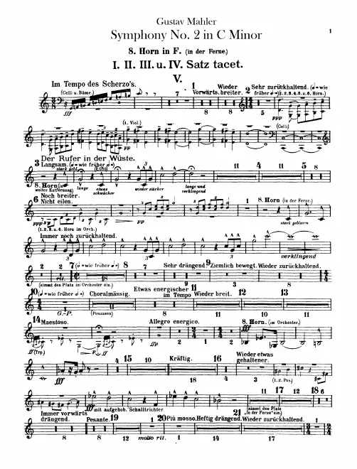 Horn 8 (F, Onstage/Offstage)