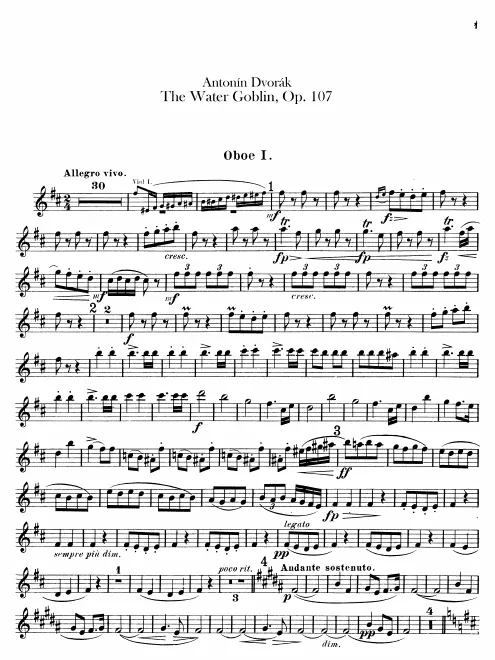 Oboe 1, 2, English Horn