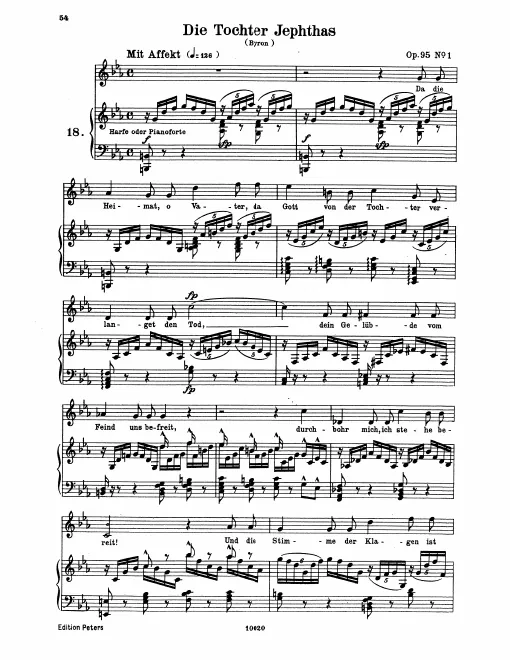 Complete Score (original / high voice)