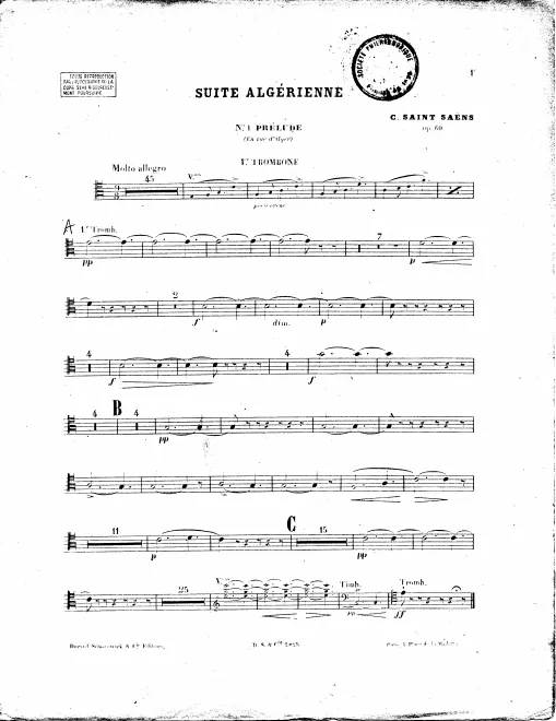 Trombone 1, 2, 3, Tuba