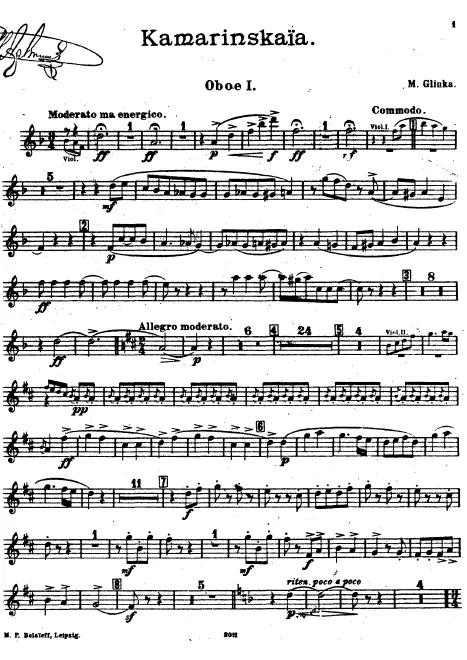 Oboe 1, 2