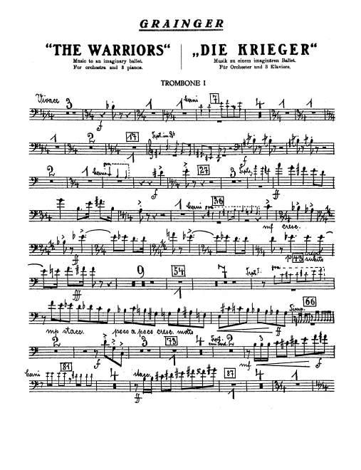 Trombone 1, 2, 3, Tuba