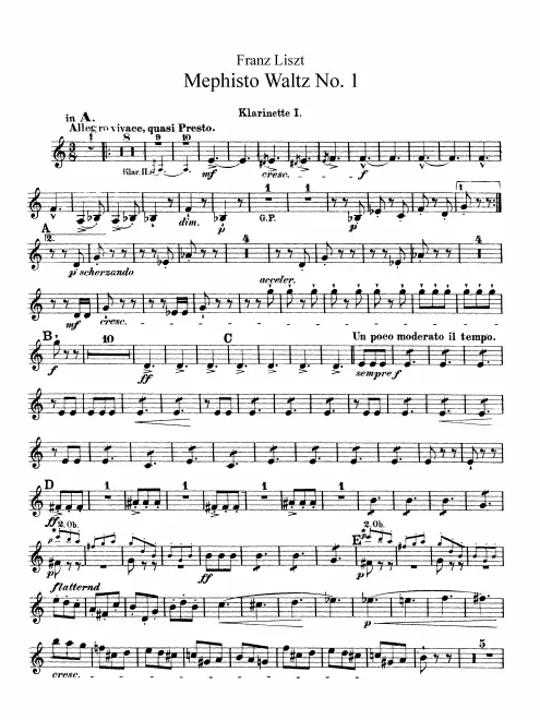 Clarinet 1, 2 (A, B)