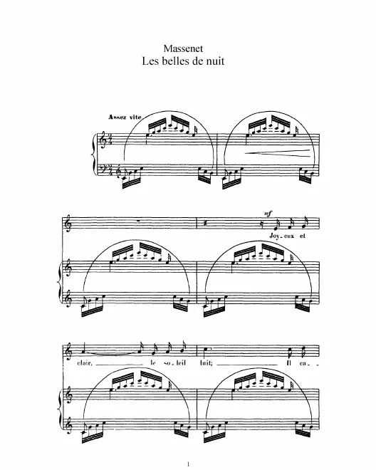 Complete Score (C Major: high voice and piano)