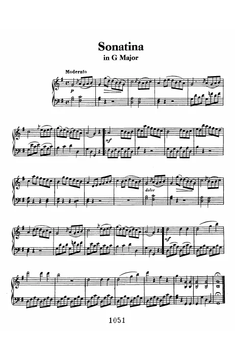 1. Sonatina in