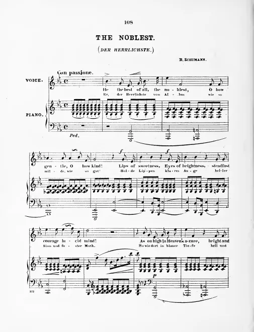 2. Er, der Herrlichste von allen (E major)