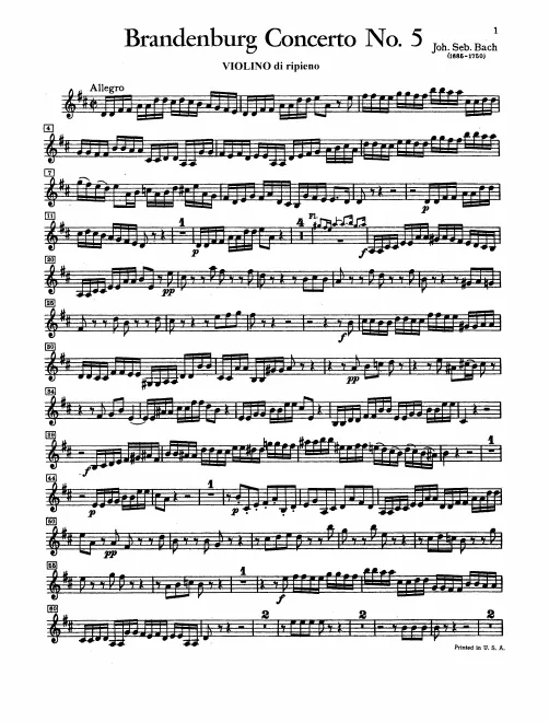 Violins (Ripieno)