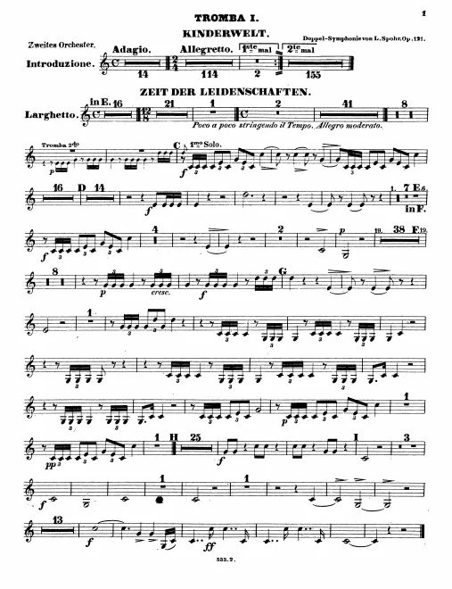 Trumpet 1, 2 (E/F/C, C/A/A/F)