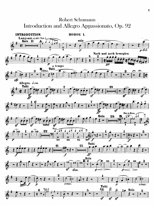 Oboe 1, 2