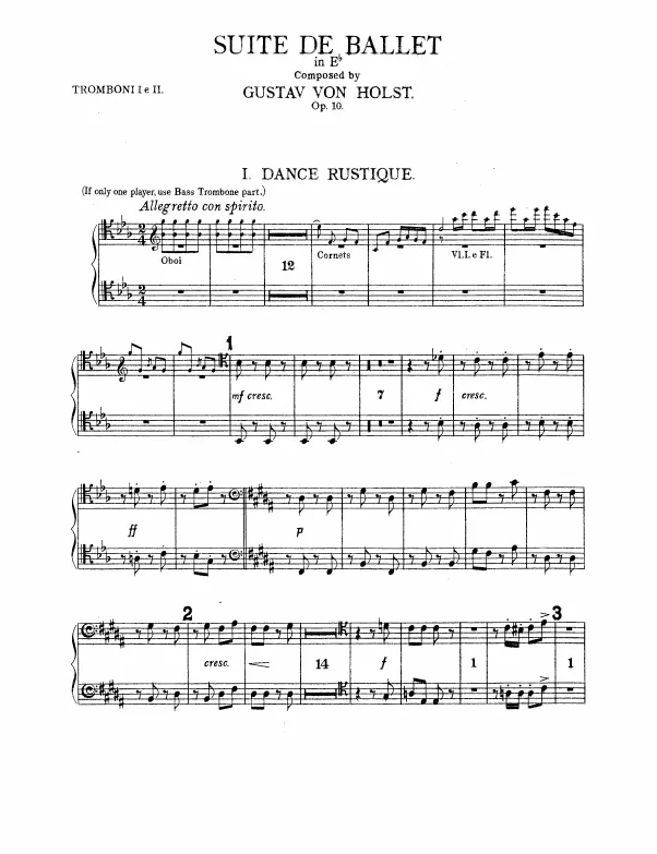 Trombone 1, 2, Bass Trombone, Tuba