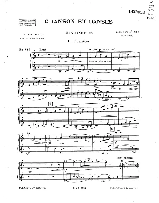 Clarinet 1/2 (B)