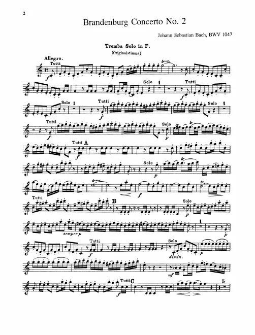 Trumpet solo (F, original)