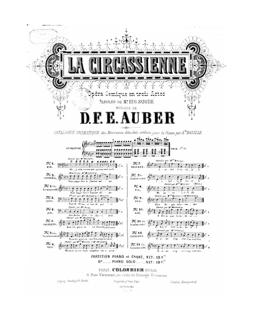 No.6, Duo: "Ma main incertaine" (Act II, No.11)