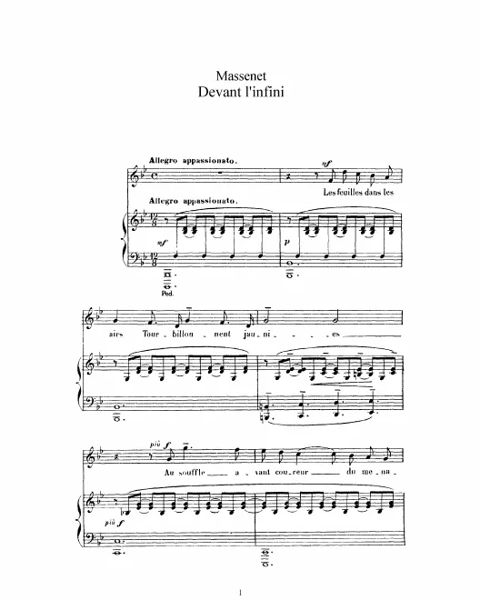 Complete Score (B Major: high voice and piano)