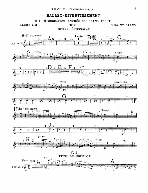 Triangle/Tambourine, Cymbals/Bass Drum/Tam-Tam