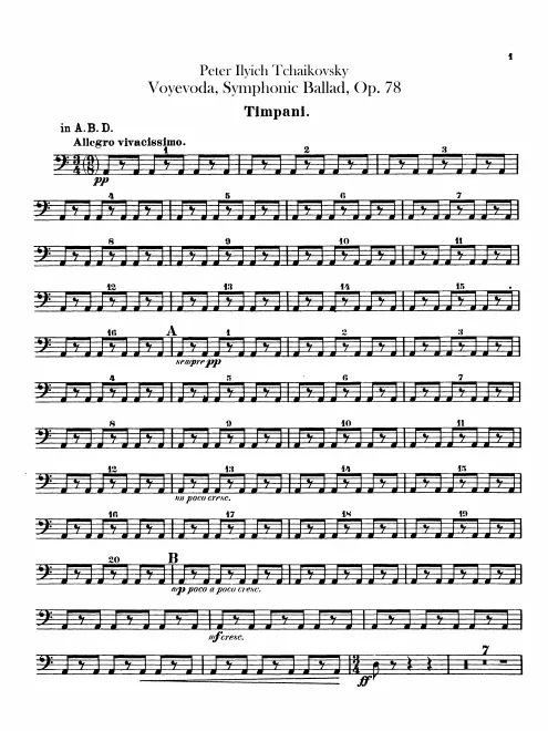 Timpani, Snare Drum