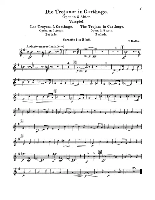 Cornet 1, 2 (B)
