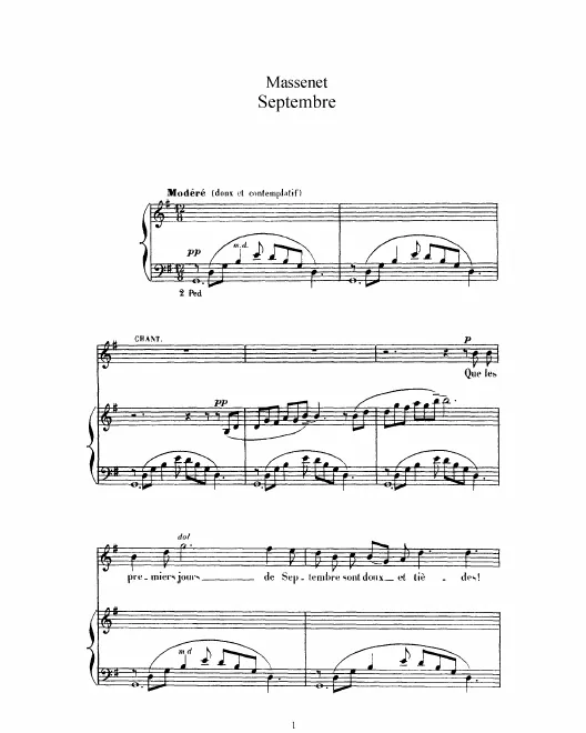 Complete Score (G Major: high voice and piano)