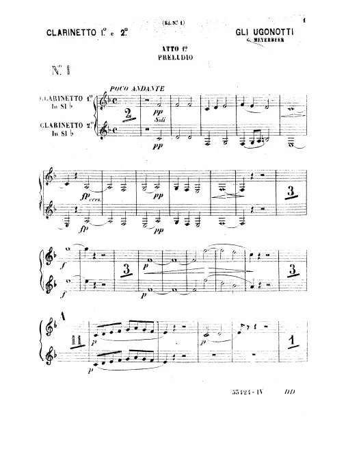 Clarinet 1/2/Bass Clarinet