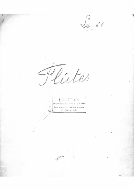 Flute 1/2 (2 doubles Piccolo)