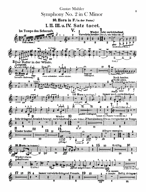 Horn 10 (F, Onstage/Offstage)