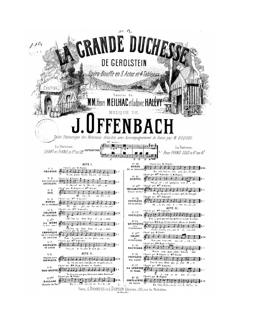 No.2, Couplets: "Piff, paff, pouff" (Act I, No.1c)