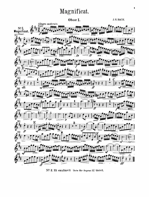 Oboe 1, 2 Oboe d'amore 1, 2 (or Clarinet 1, 2 (A))