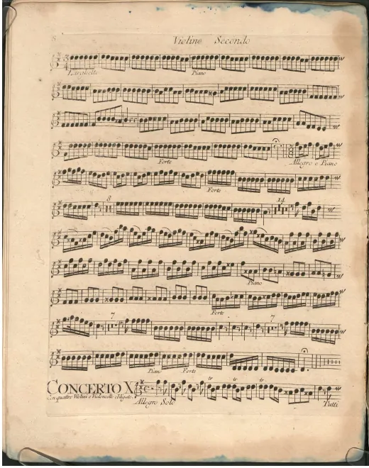 Violins II (solo and ripieno)