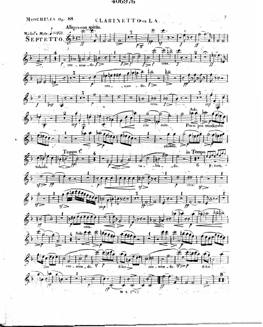 Clarinet in A