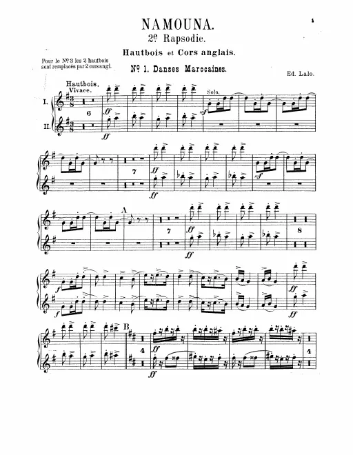 Oboe 1/2 (both also English Horn)