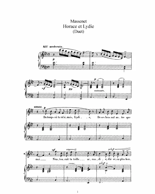 Complete Score (A Major: soprano, tenor and piano)