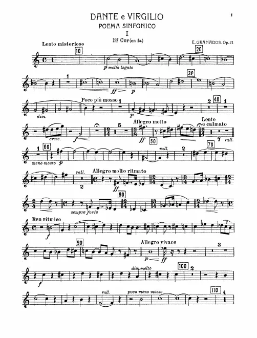 Horn 1, 2, 3, 4 (F)