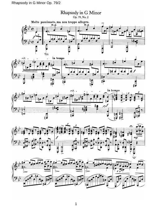 Rhapsody No.2