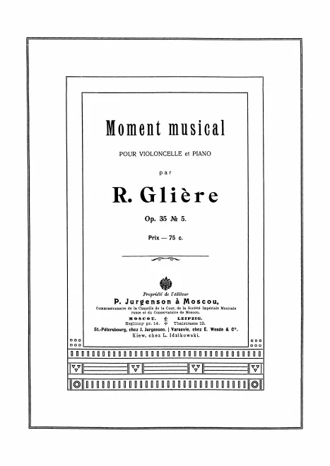 Piano score