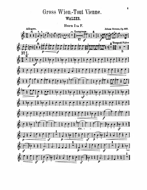 Horn 1, 2, 3, 4 (F)