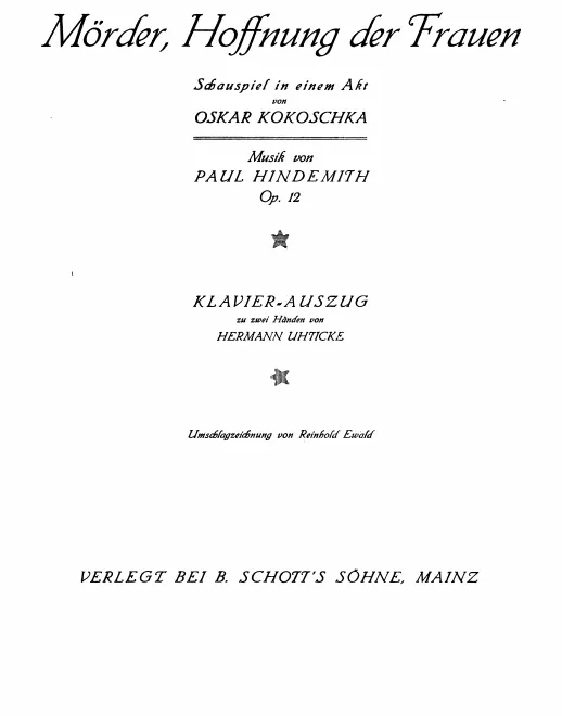 Vocal Score