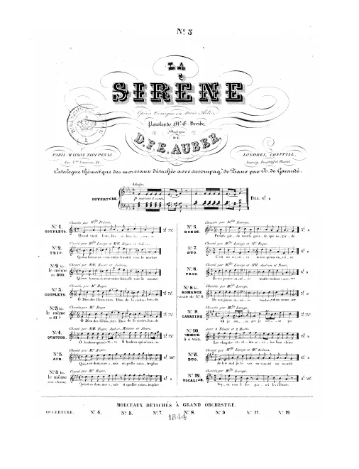 No.3, Couplets: "Une idée à vous Monseigneur" (C major)