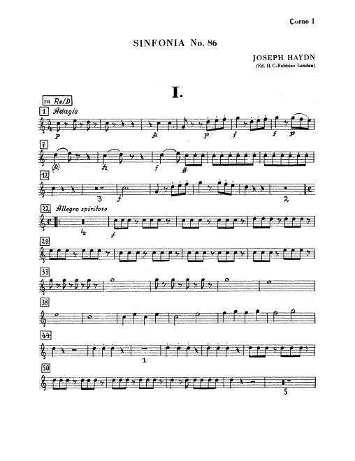 Horn 1, 2 (D/G)